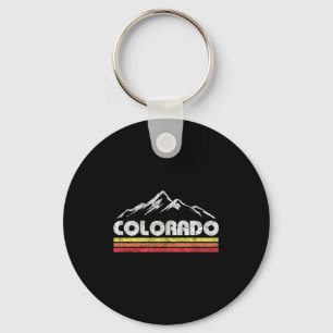 Chaveiro Bicicleta de montanha retrô colorado vintage esqui