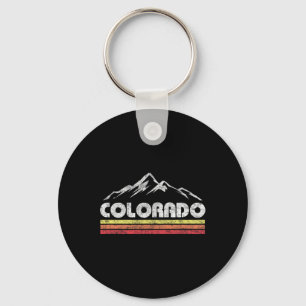 Chaveiro Bicicleta de montanha retrô vintage Colorado esqui