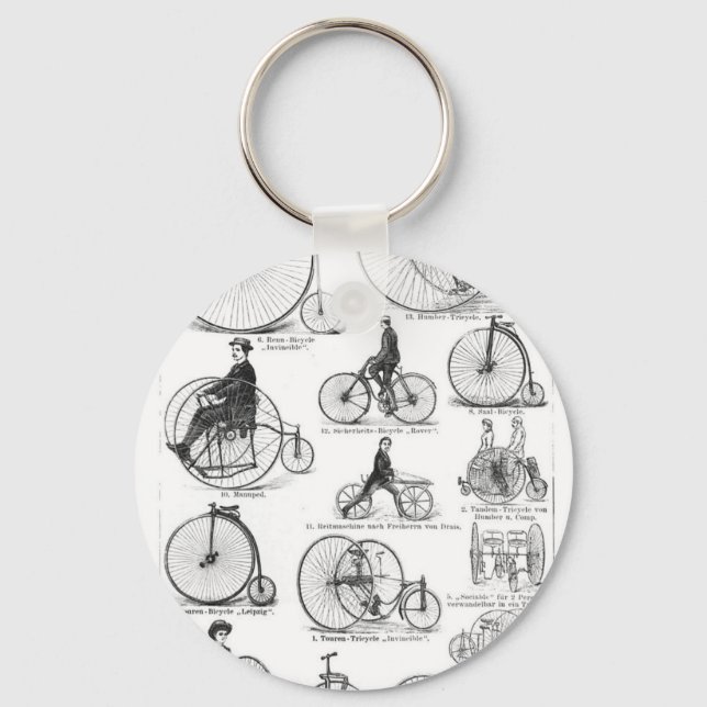 Chaveiro Bicicleta de Roda Alta Penny Farthing (Frente)