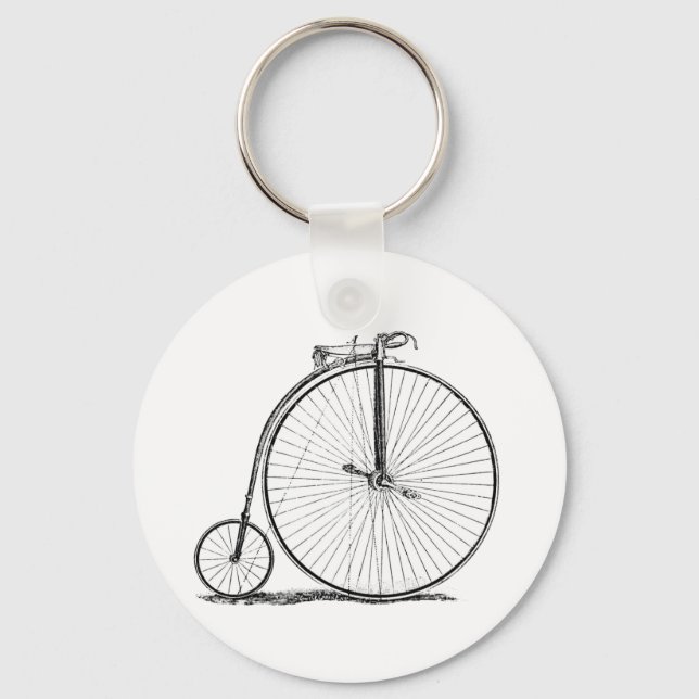 Chaveiro Bicicleta de Roda Alta Penny Farthing (Frente)