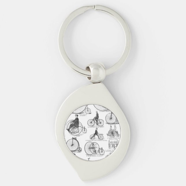 Chaveiro Bicicleta de Roda Alta Penny Farthing (Frente)