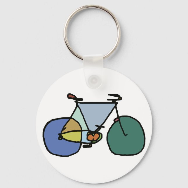 Chaveiro bicicleta gráfica . bicicleta . temática de bicicl (Frente)