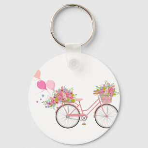 Chaveiro Bicicleta Rosa Whimsical