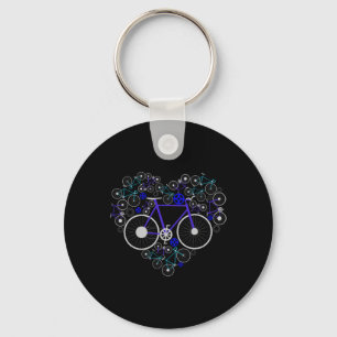 Chaveiro Bicicletas Coração Fofo Mtb Estrada Corrida Ciclis
