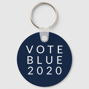 Chaveiro Biden e Harris Vote Blue 2020 Simple Minimal