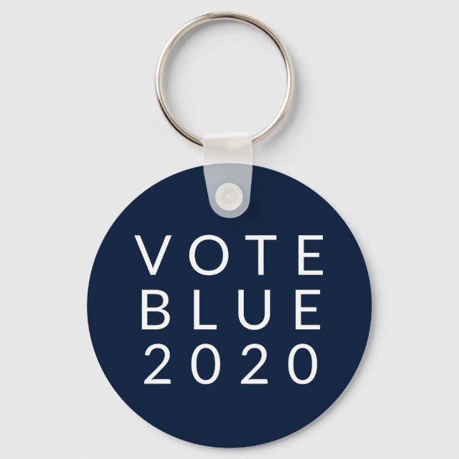 Chaveiro Biden e Harris Vote Blue 2020 Simple Minimal (Frente)
