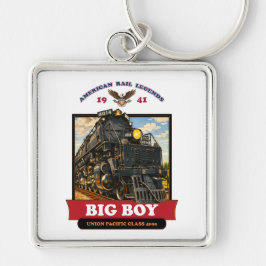 Chaveiro Big Boy 4014 Steam Locomotive Retro Illustration