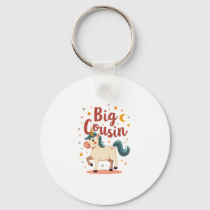 Chaveiro Big Cousin Unicorn Vintage Típico Tipografia Para