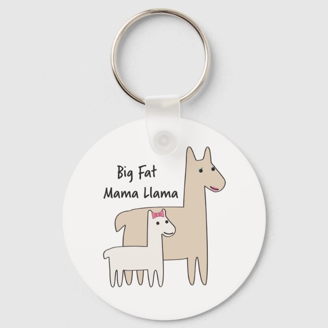 Chaveiro Big Fat Mama Llama (Frente)