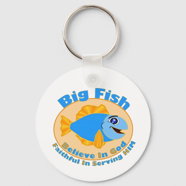 Chaveiro Big Fish Acredita em Deus (Frente)