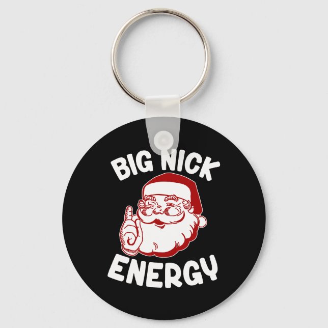 Chaveiro Big Nick Energy Engraçado Natal (Frente)