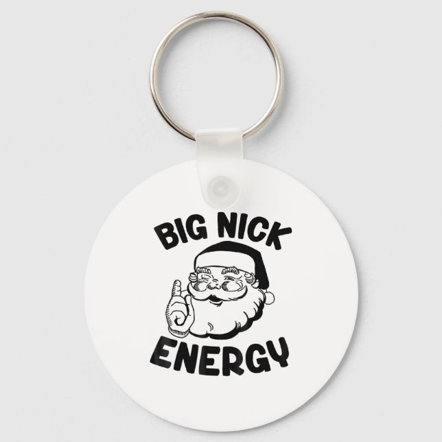 Chaveiro Big Nick Energy Funny Santa Christmas  (Frente)