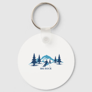 Chaveiro Big Rock Maine Ski Resort Skiing Skier T-shirt_1.p