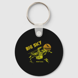 Chaveiro Big Sky Montana em Leve de Pé Retroativo