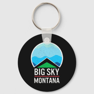Chaveiro Big Sky Montana Esquiando Snowboard Skier Snow