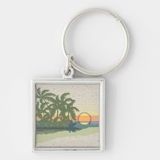 Chaveiro Big Sunset Vintage Hawaiian Keyring (Frente)