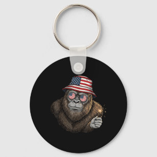 Chaveiro Bigfoot Bandeira Americana Patriótica Sasquatch 4