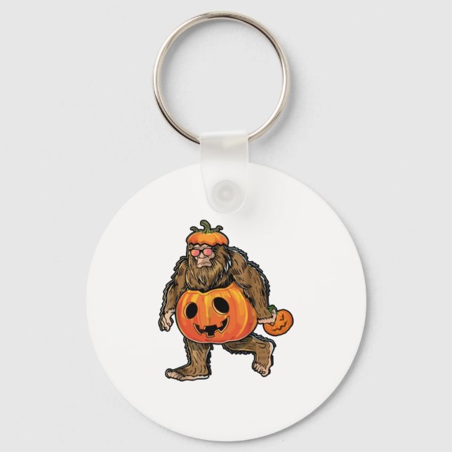 Chaveiro Bigfoot Halloween Pumpkin halloween (Frente)