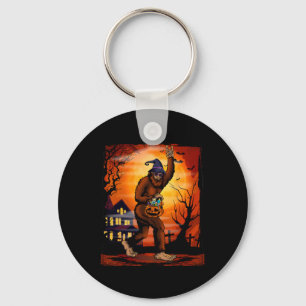 Chaveiro Bigfoot Halloween Trick Ou Treine Rock Em Sasquatc