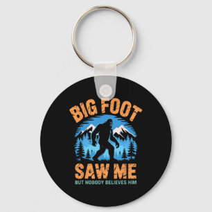 Chaveiro Bigfoot Me Viu Engraçado Sasquatch Retro Pé Grande