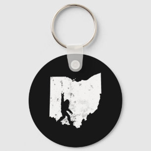 Chaveiro Bigfoot Ohio State Map Sasquatch Men Gift