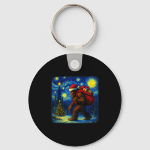 Chaveiro Bigfoot Papai Noel Estrela Natal Noturna Sasquatch
