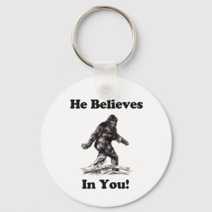 Chaveiro Bigfoot/Sasquatch - acredita em você