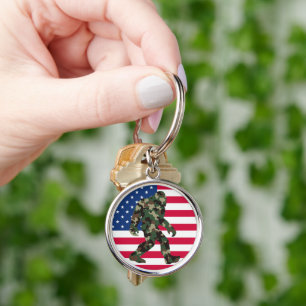 Chaveiro Bigfoot Sasquatch Camuflagem