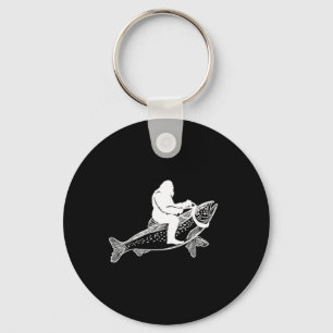 Chaveiro Bigfoot Sasquatch Fly Fishing Truta Pescador Vint