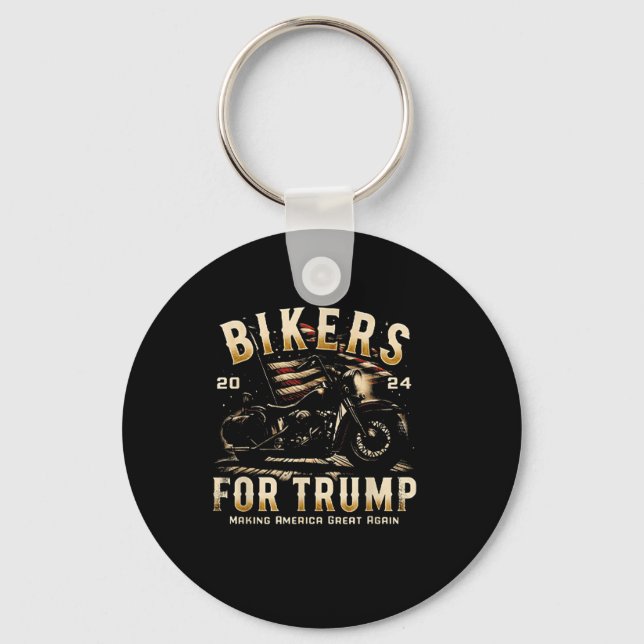 Chaveiro Biker Para Trump 2024 (Frente)
