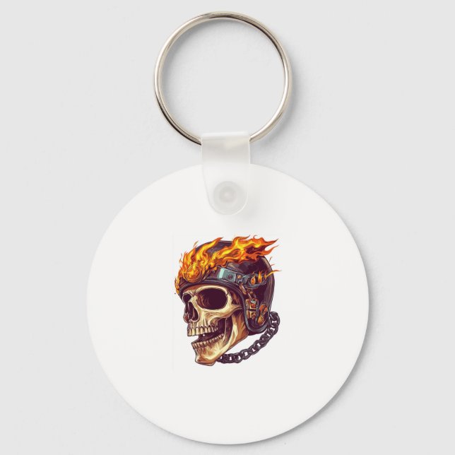 Chaveiro Biker Skull Reaper (Frente)