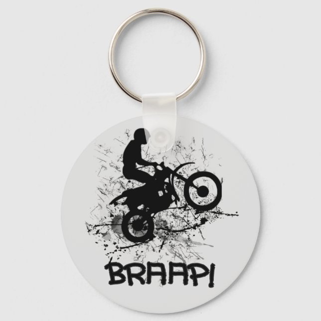 Chaveiro Bikers Motocross Dirt Bikers Splatter Braap! (Frente)
