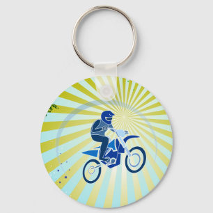Chaveiro Biking do vetor do motociclista da sujeira