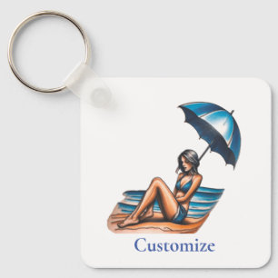 Chaveiro Bikini Girl Beach Nápoles Thunder_Cove