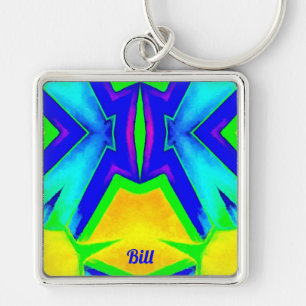 Chaveiro BILL ~ Verde Azul e Amarelo ~