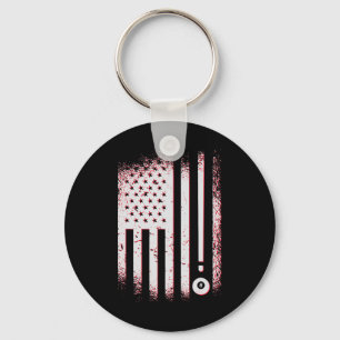 Chaveiro Billiard American Flag Usa Piscina Jogadores E Bil