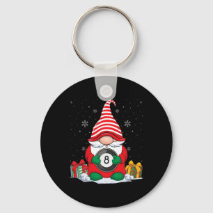Chaveiro Billiard Ball Christmas Gnomos Cute Billiard Ball