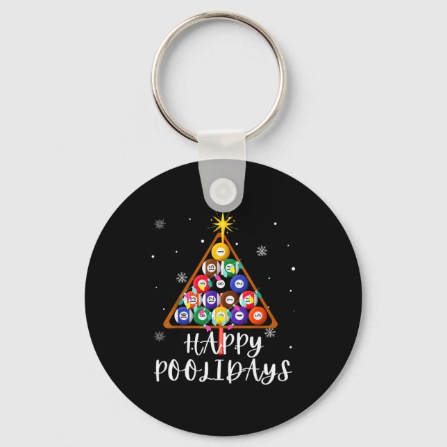 Chaveiro Billiard Ball Xmas Tree Ol Billiards Christmas  (Frente)