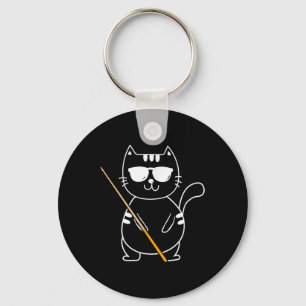 Chaveiro Billiard Cat - Piscina de 8 bolas do Billiard Play