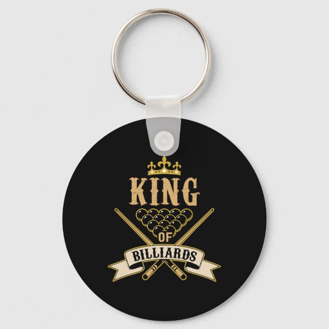 Chaveiro Billiard Snooker Amantes Do Rei De Bilhar (Frente)