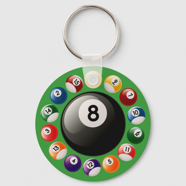 CHAVEIRO BILLIARDS BALLS (Frente)