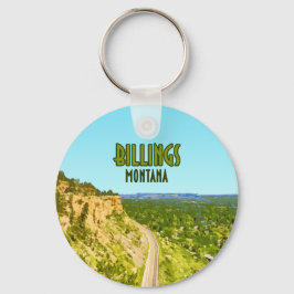 Chaveiro Billings Montana Rim Rocks Vintage