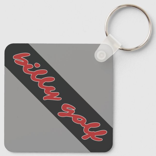 Chaveiro Billy Golf Bag Tag Keychain  (Verso)