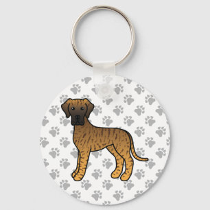 Chaveiro Bindle Great Dane Cute Cartoon Dog