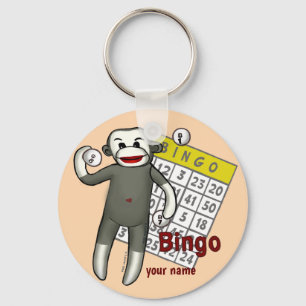 Chaveiro Bingo de Macaco de Meia