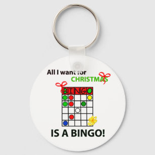 Chaveiro BINGO, quero um bingo de Natal