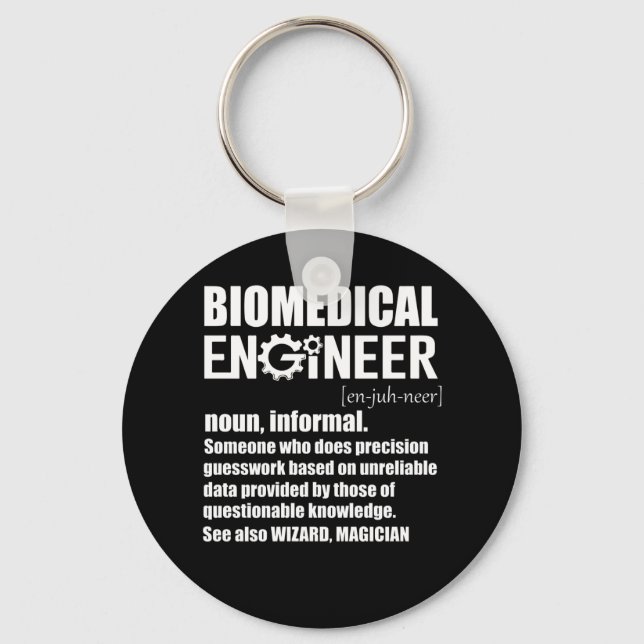 Chaveiro Biomedical Engineer Meaning TShirt (Frente)