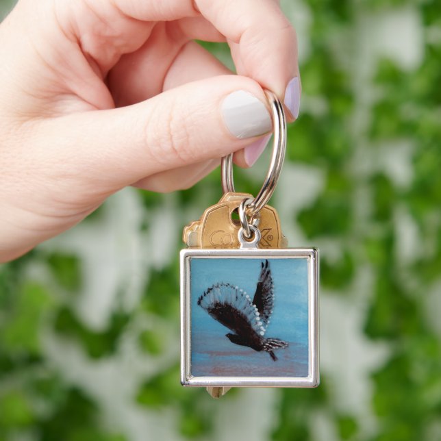 Chaveiro Bird Art Sunrise Owl (Mão)