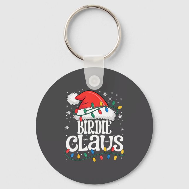 Chaveiro Birdie Claus Funny Xmas Christmas Grandma Holiday  (Frente)