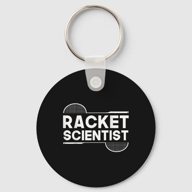Chaveiro Birdie Shuttle Racket Scientist Badminton (Frente)